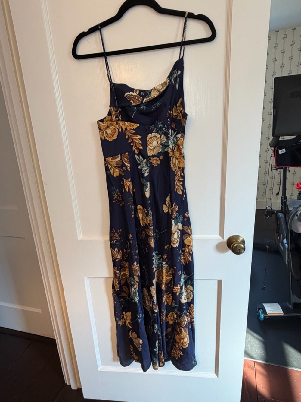 Hello Molly Women's Atlas Maxi Dress Blue Floral Size Small NWT Summer Dress - Picture 3 of 11